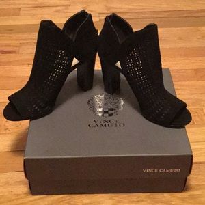 Vince Camuto Black Suede Shoes